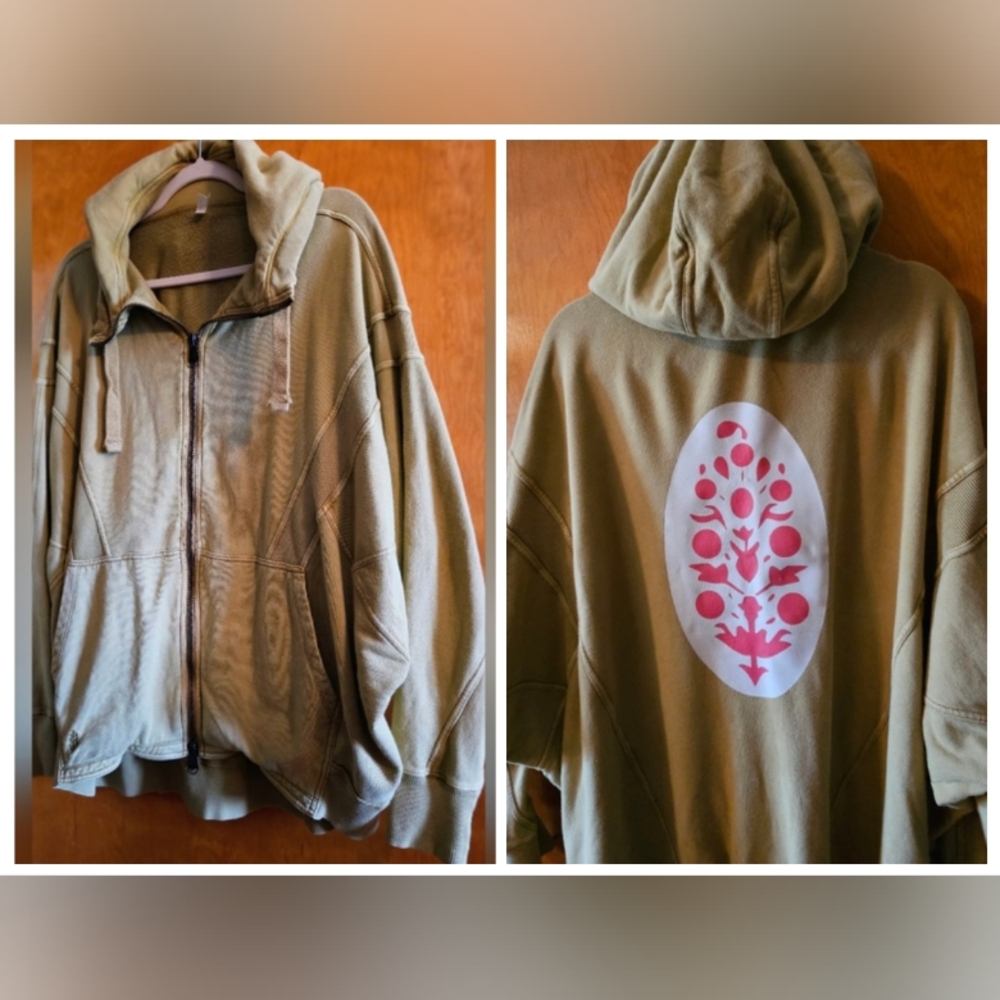 FP Movement by Free People Olive Zip-Up Jacket
